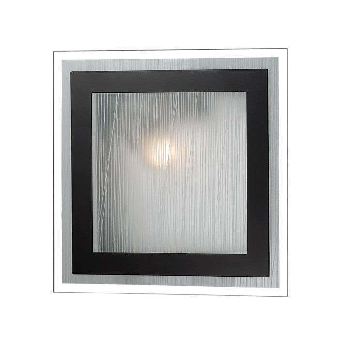 Светильник настенно-потолочный Odeon Light Ulen 2736/1W Венге, прозрачный